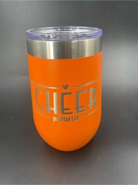 Polar Camel 16oz Cheer Mama Orange Insulated Tumbler Engraved